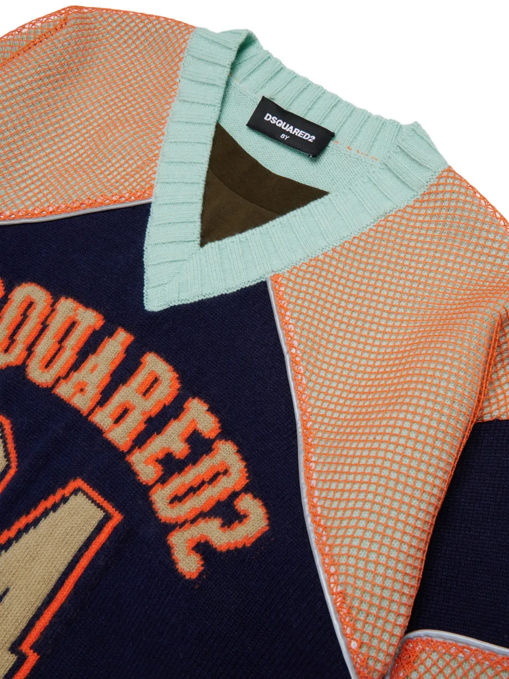  Dsquared2 Kids Jersey Con Logo Bordado - Azul 