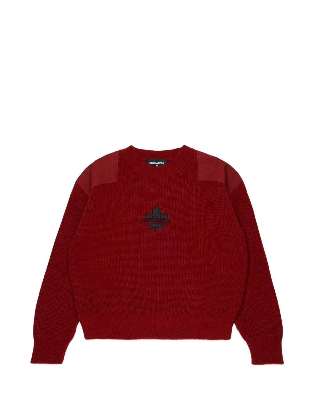 DSQUARED2 KIDS logo-patch sweater - Rosso