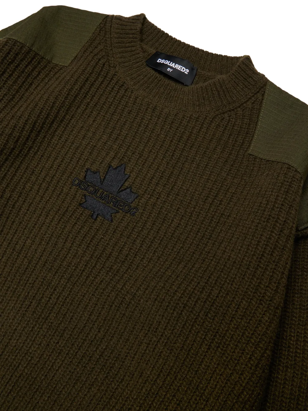  Dsquared2 Kids Jersey Con Logo Bordado - Verde 
