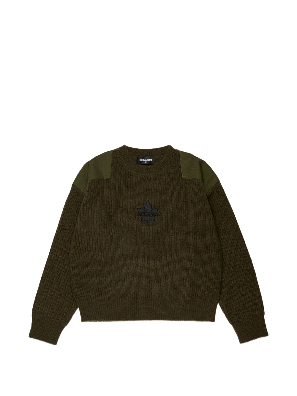 DSQUARED2 KIDS logo-embroidered sweater - Verde