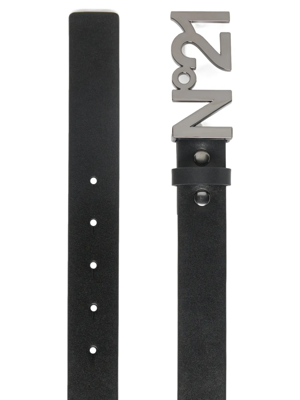 Nº21 Kids Riem met logoplakkaat Zwart