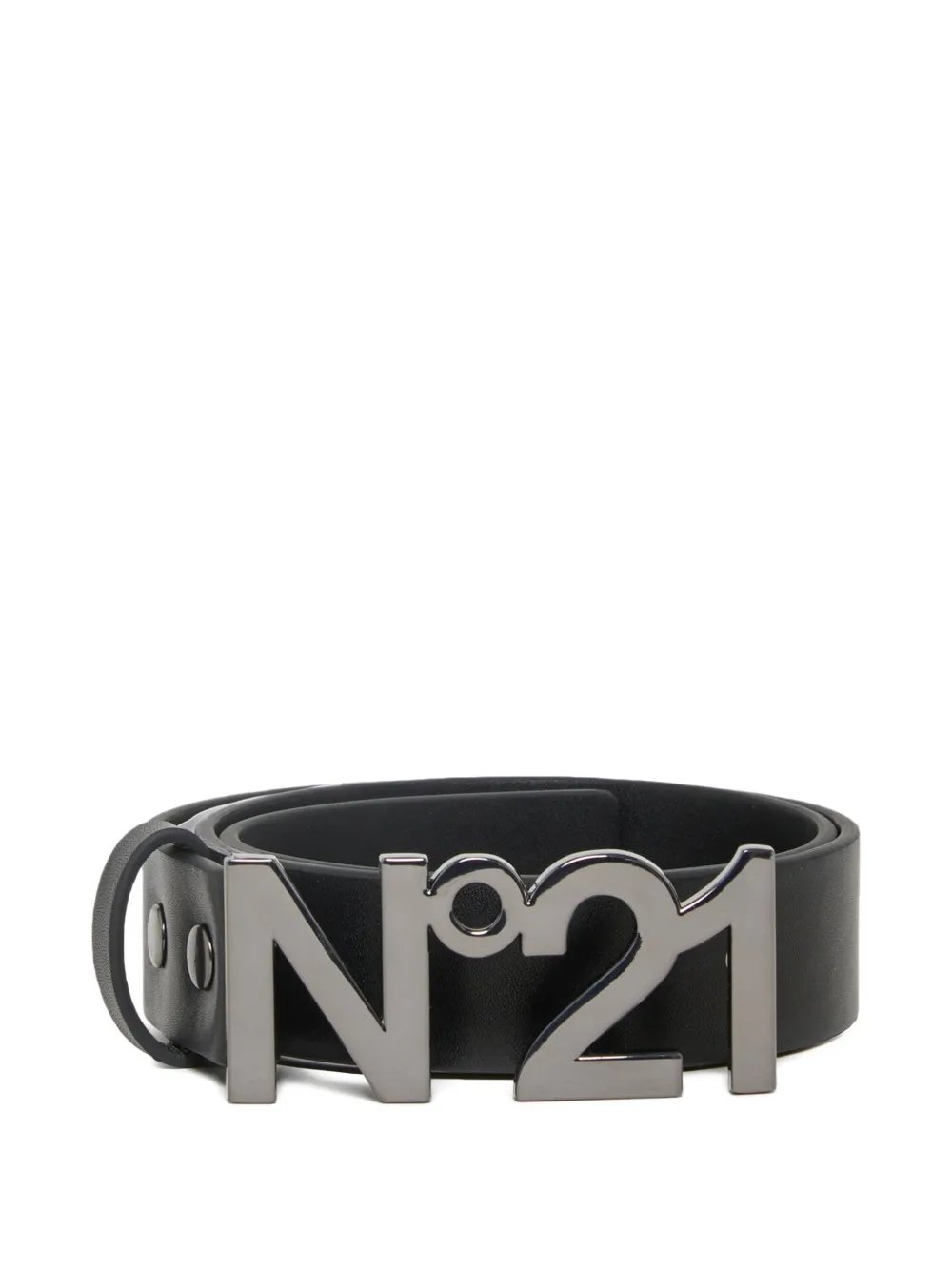 Nº21 Kids Cintura con placca logo - Nero