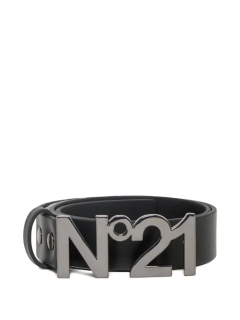 Nº21 Kids logo-plaque belt