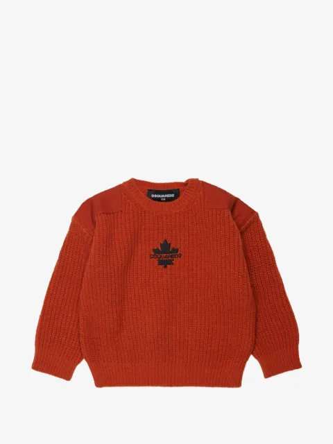 DSQUARED2 KIDS logo-embroidered sweater