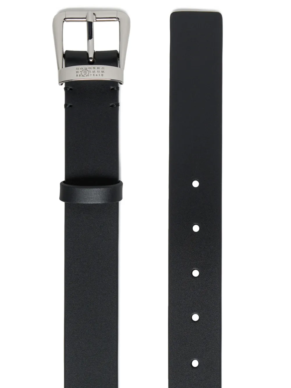 MM6 Maison Margiela Kids Numeric Signature riem met gesp Zwart