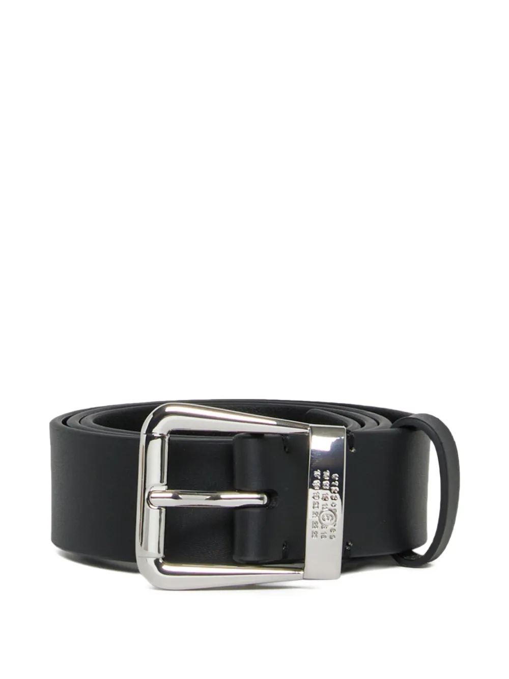 MM6 Maison Margiela Kids Cintura con fibbia Numeric Signature - Nero
