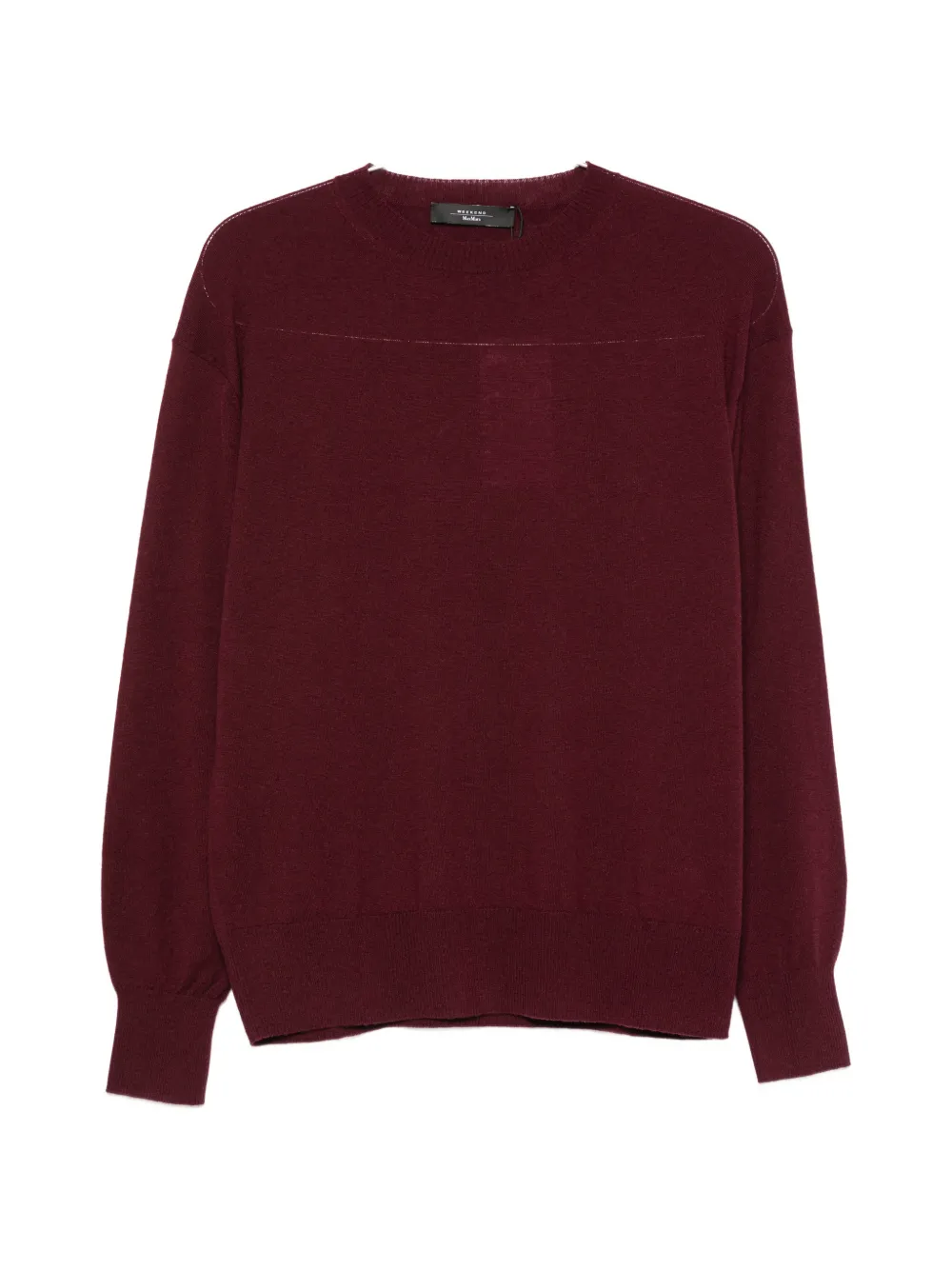 Weekend Max Mara crew-neck ribbed-trim sweater - Rosso