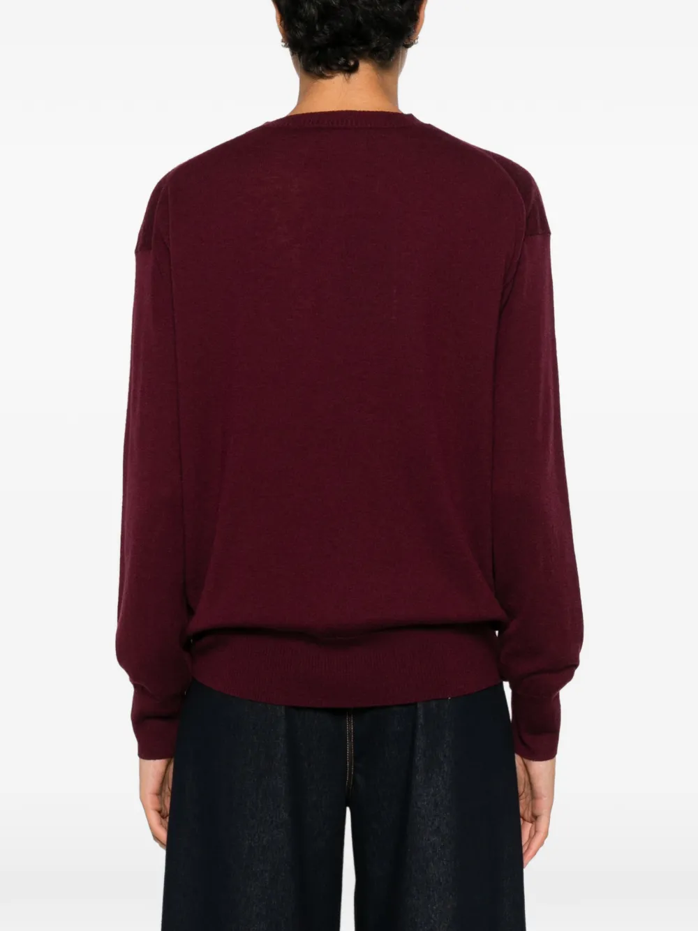 Weekend Max Mara Trui met ronde hals en geribbelde afwerking Rood