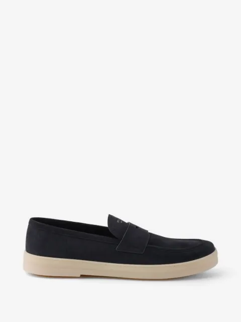 Prada suede loafers