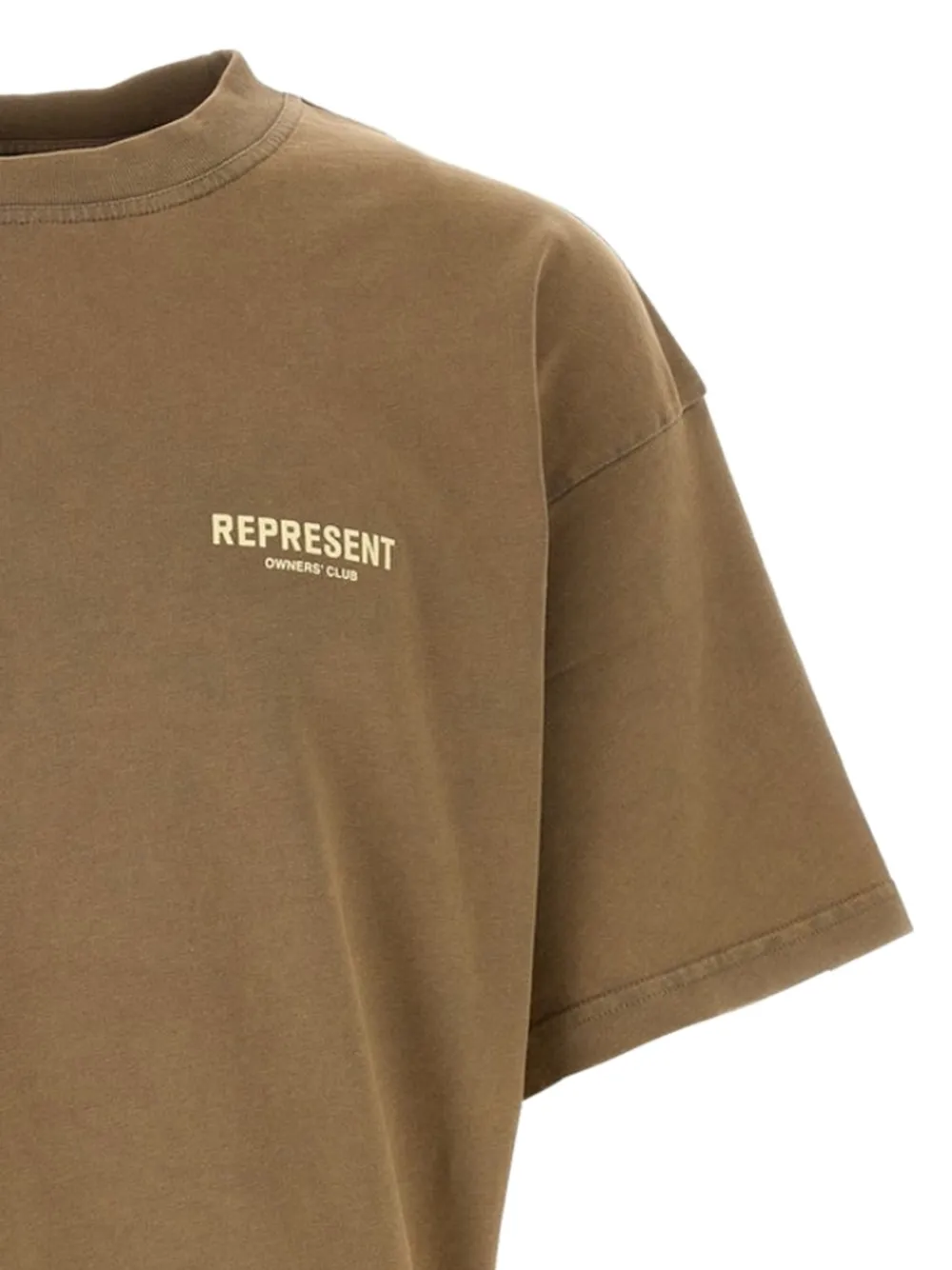 Represent T-shirt met logoprint Bruin