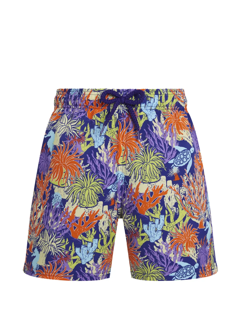 Vilebrequin Kids aquatic-life-print swim shorts - Blu