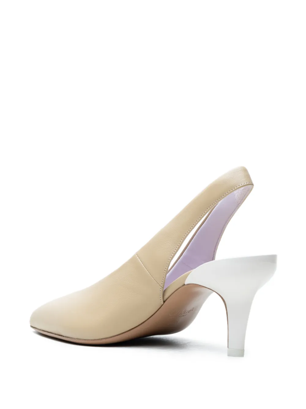Chloé Suzie slingback pumps Beige
