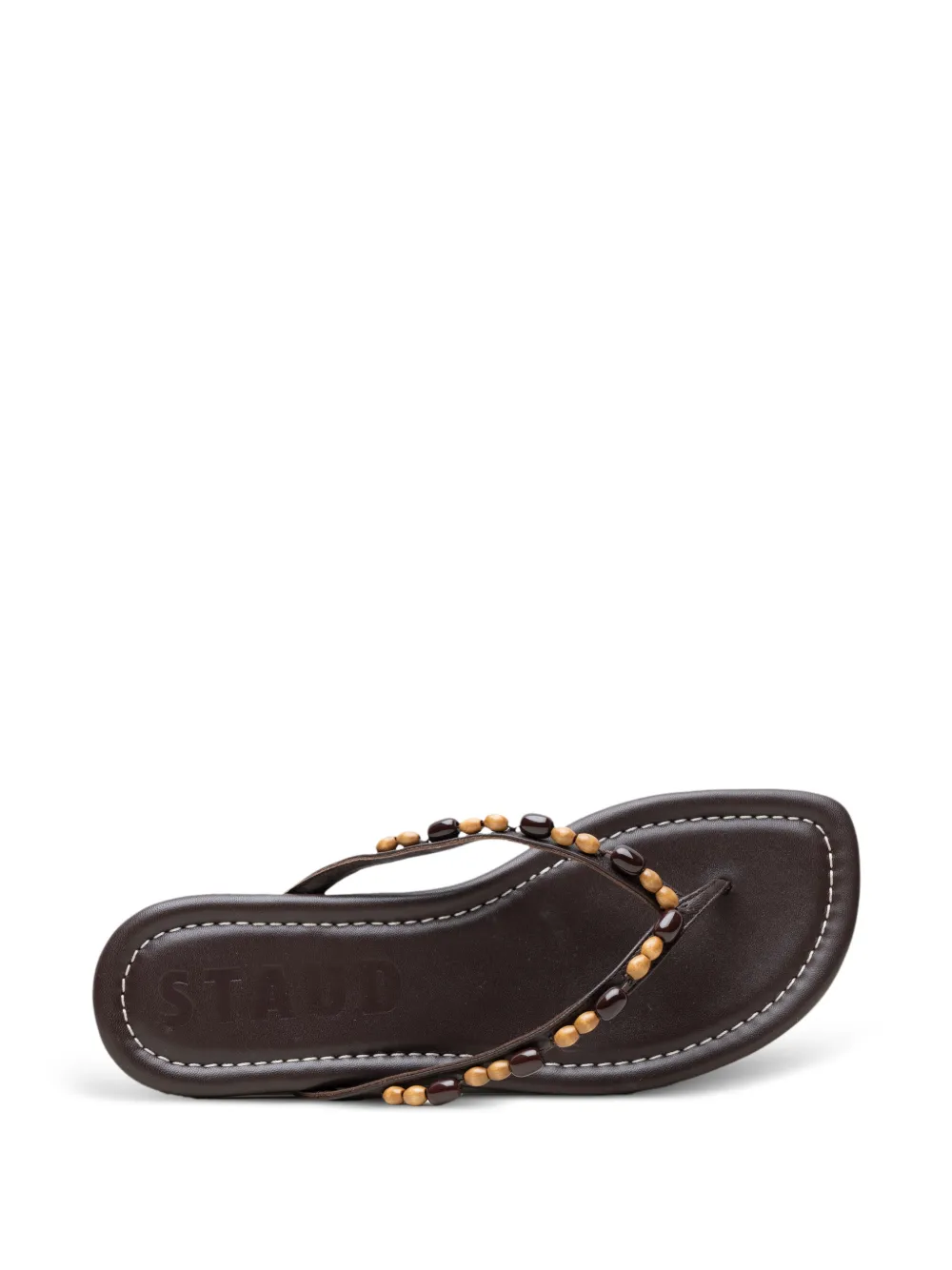 STAUD Freja flat sandals Bruin
