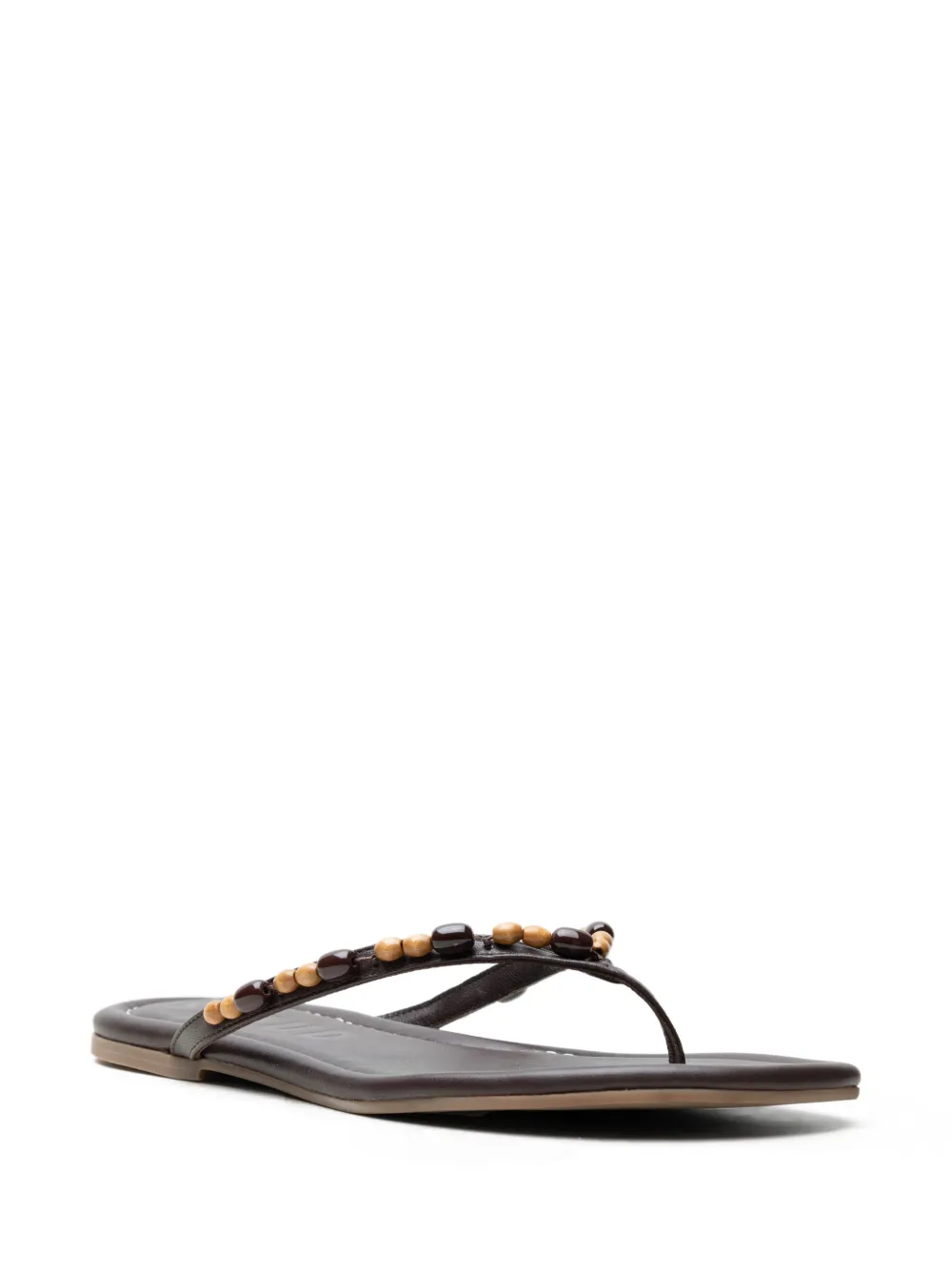 STAUD Freja flat sandals Bruin