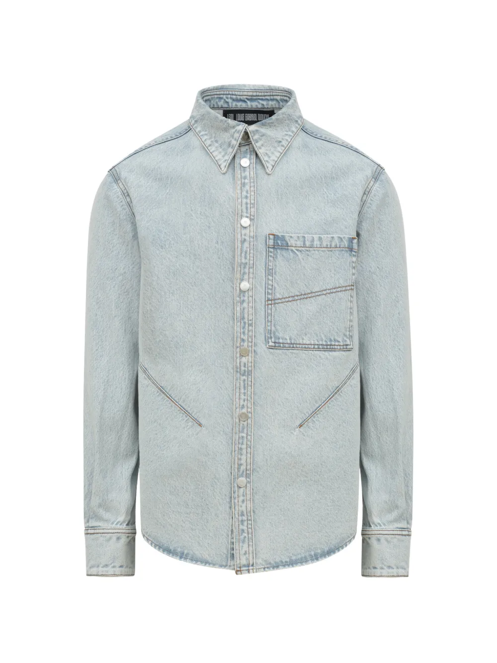 LGN LOUIS GABRIEL NOUCHI faded-denim shirt - Blu
