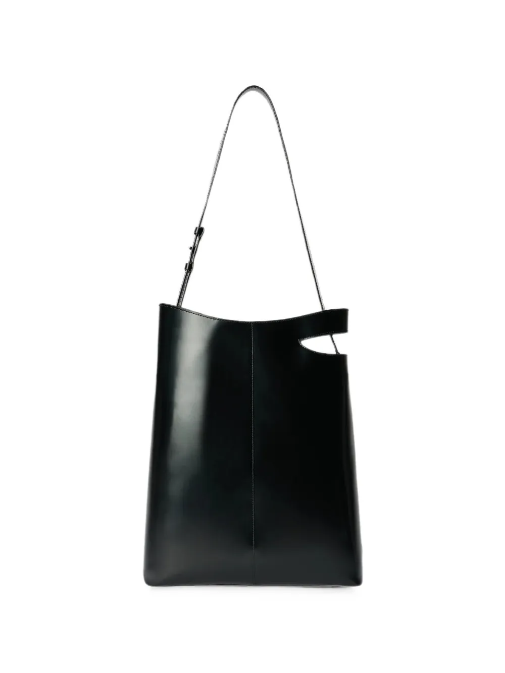 LGN LOUIS GABRIEL NOUCHI big Brief cut-out leather tote bag - Nero