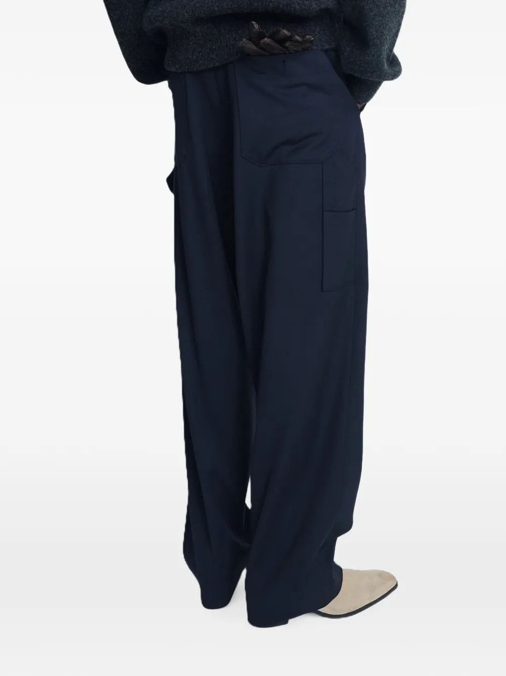 TONYWACK Geplooide cargo broek Blauw