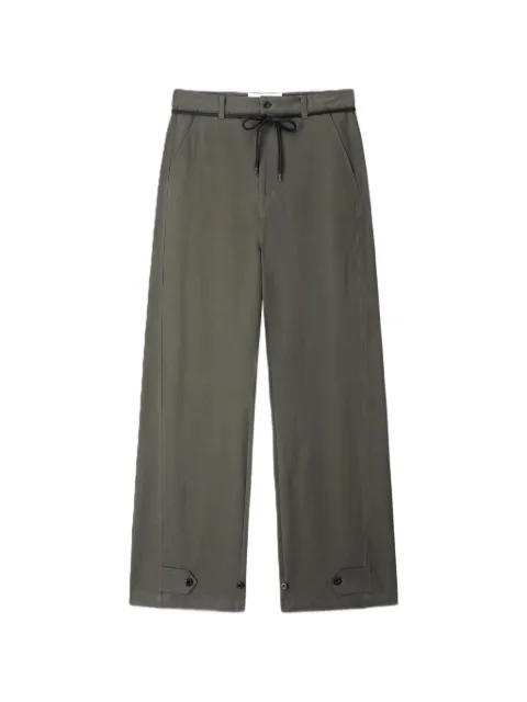 TONYWACK drawstring button-tab trousers
