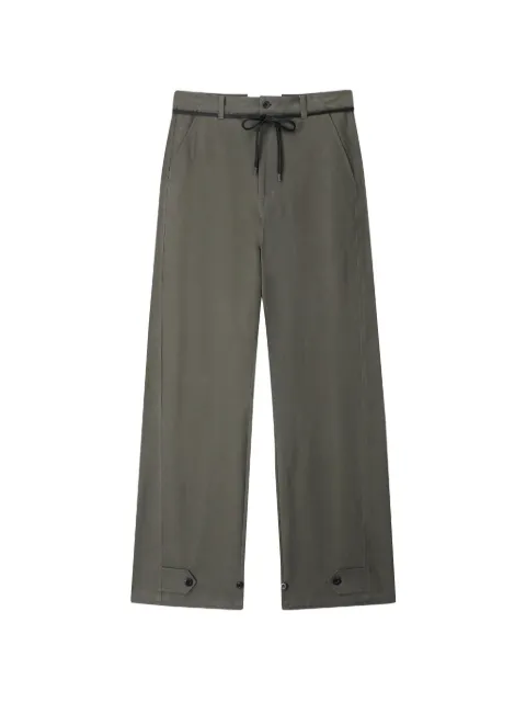 TONYWACK pantalones con cordones en la pretina y botones