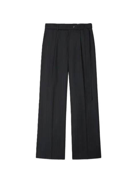 TONYWACK pinstripe-pattern belted trousers