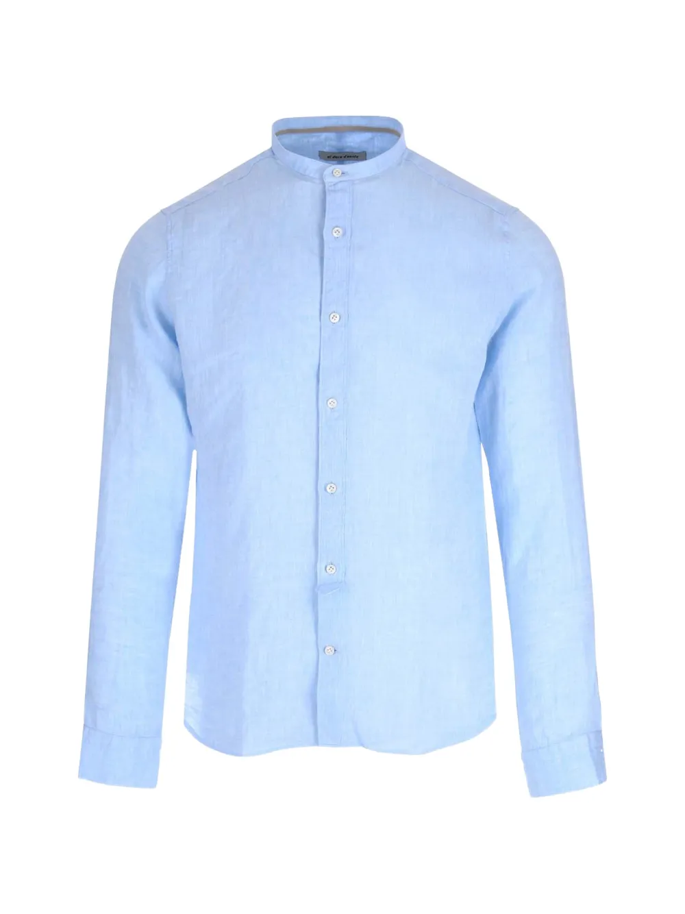 Al Duca D’Aosta 1902 mandarin-collar linen shirt - Blu
