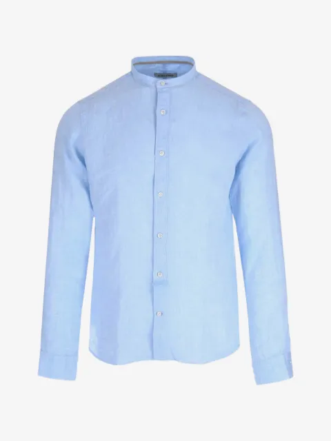 Al Duca D’Aosta 1902 mandarin-collar linen shirt
