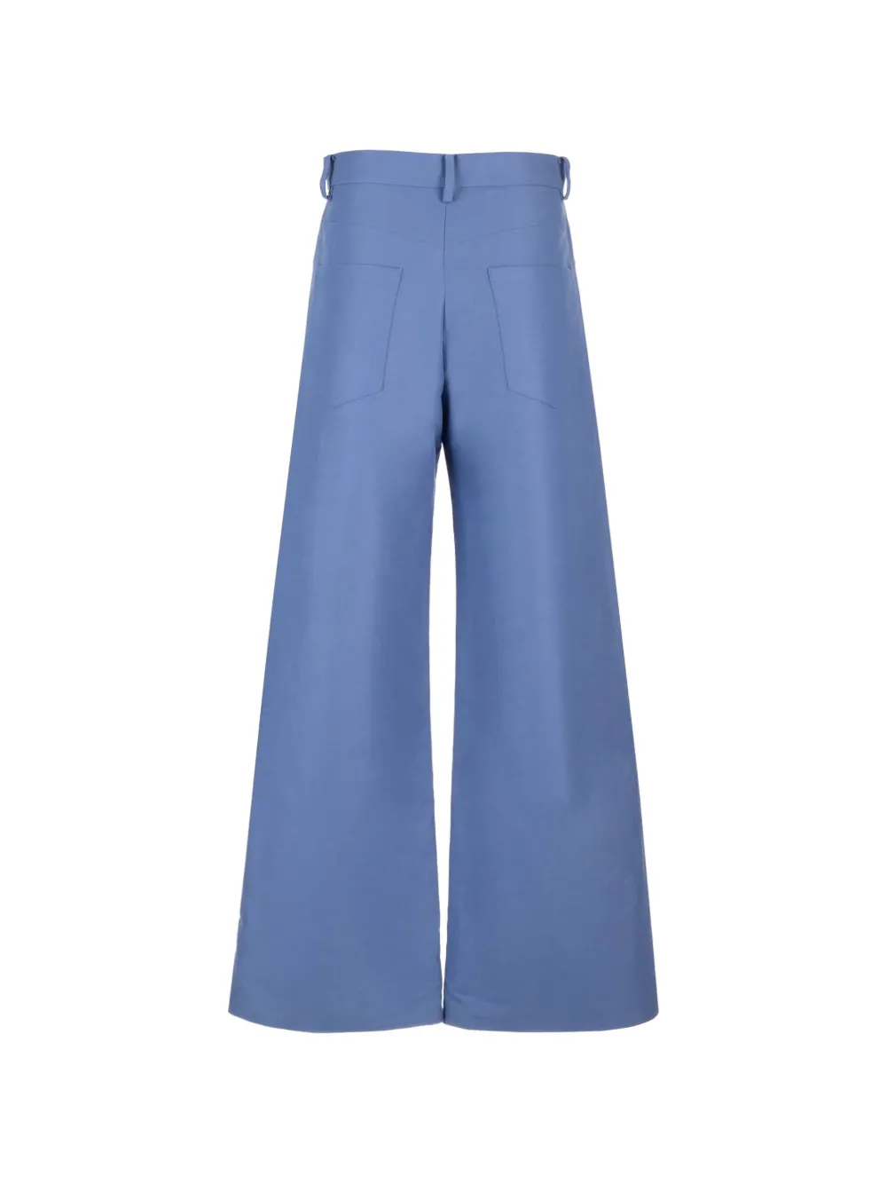 Marni Broek met wijde pijpen en vijf zakken Blauw