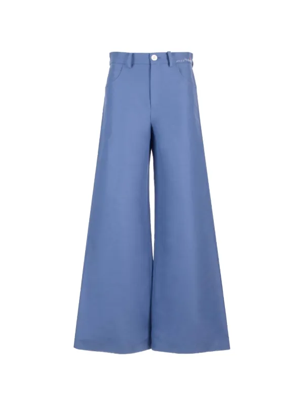 Marni Five-pocket Wide-leg Trousers in Blue