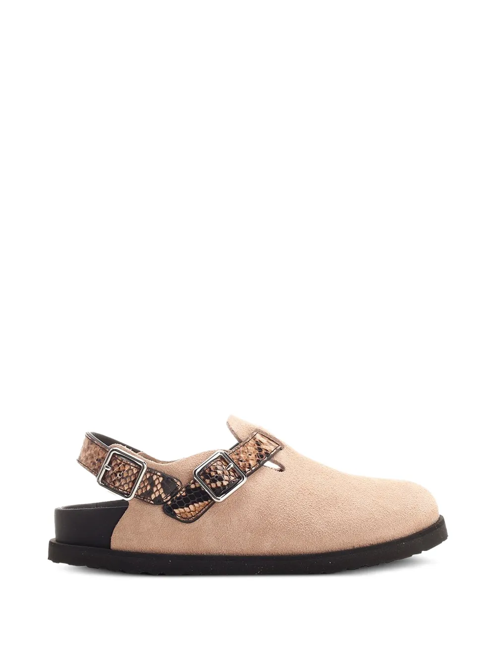 BIRKENSTOCK 1774 Tokio II snake-effect mules Beige