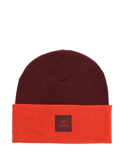 Arc'teryx logo-patch knitted beanie hat