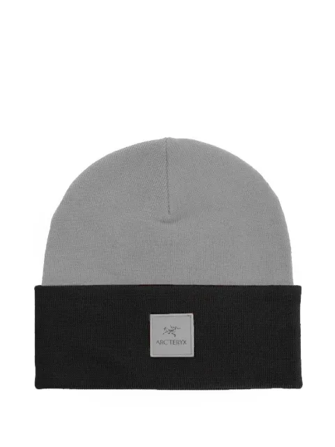 Arc'teryx logo-patch knitted beanie hat