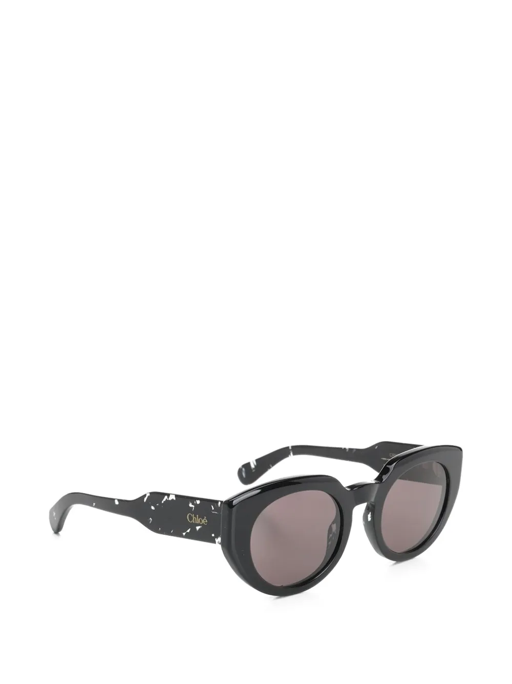 Chloé Eyewear Zonnebril met marmer-effect Zwart