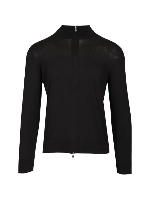 Tagliatore zip-up high-neck cardigan