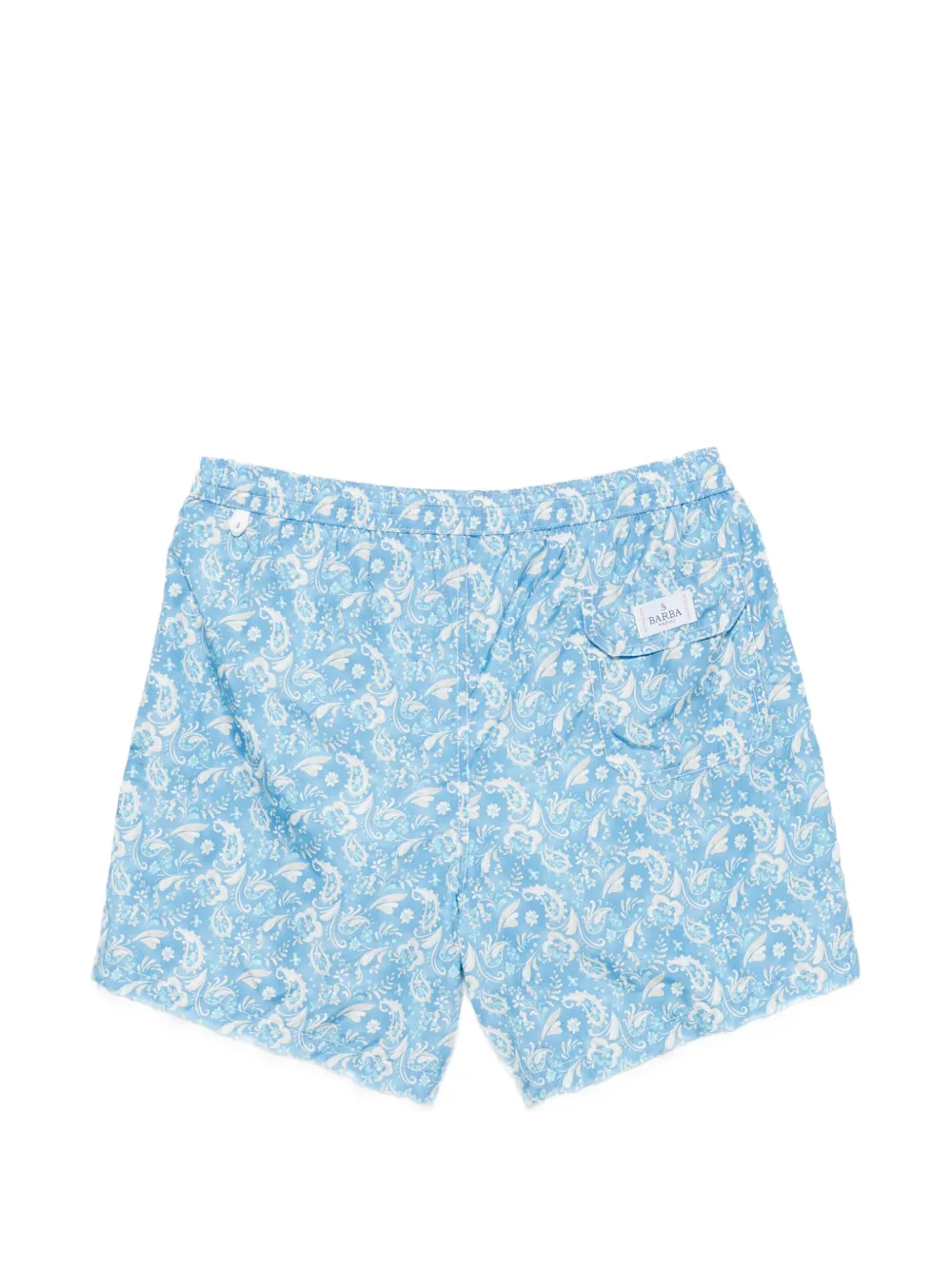 Barba Zwembroek met paisley-print Blauw