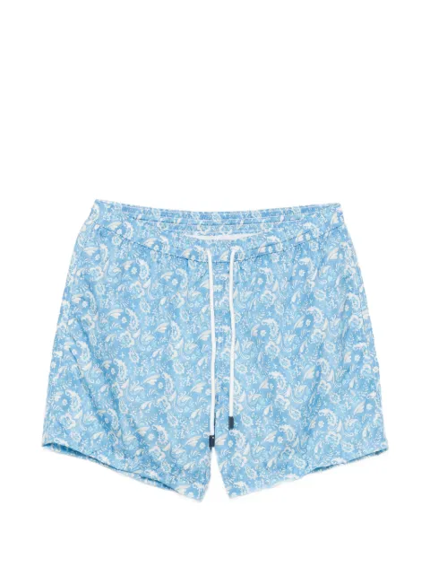 Barba paisley-print swim shorts