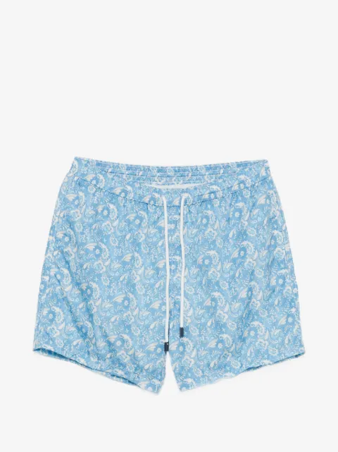 Barba paisley-print swim shorts