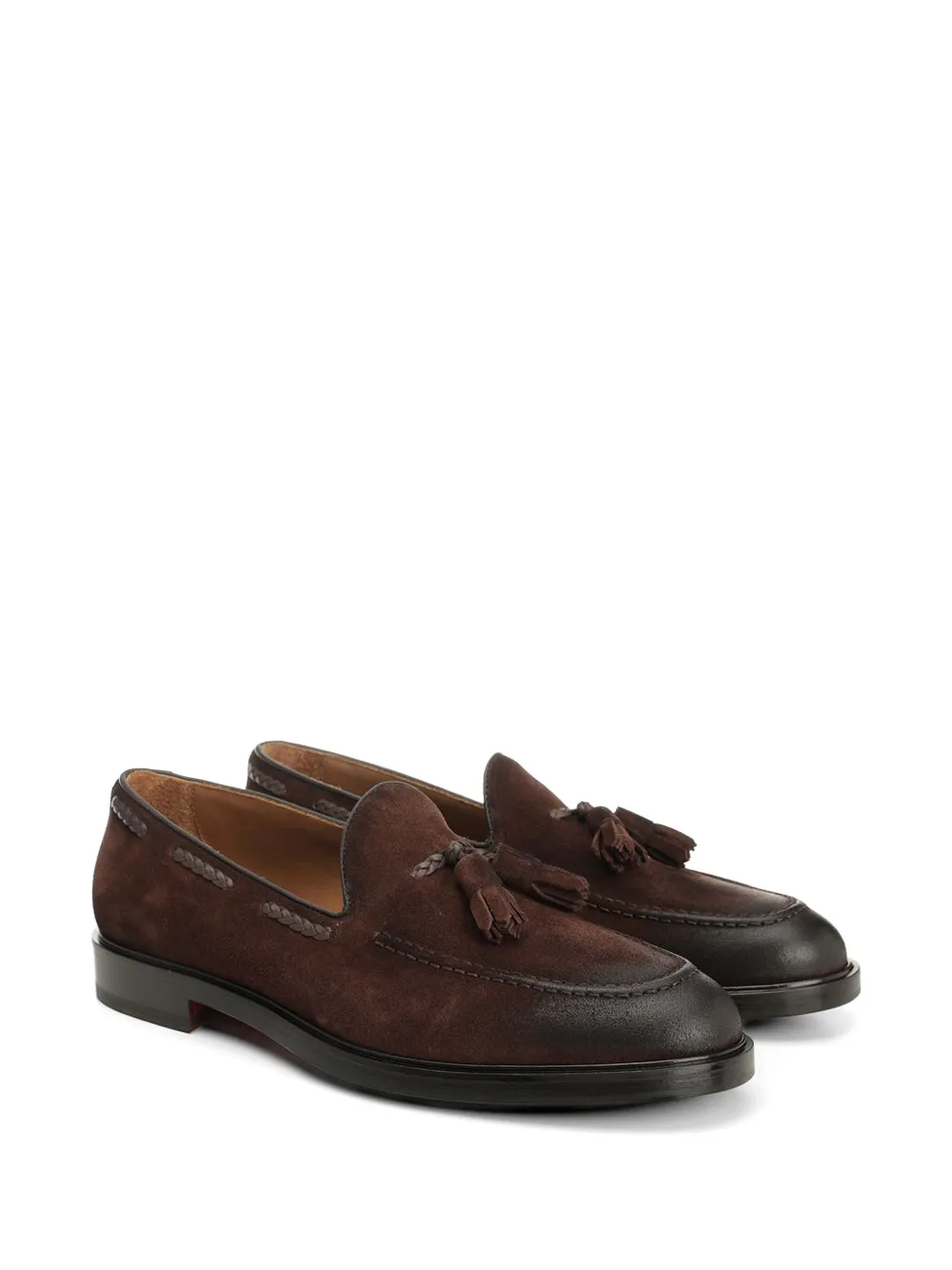 corvari tassel suede loafers Bruin