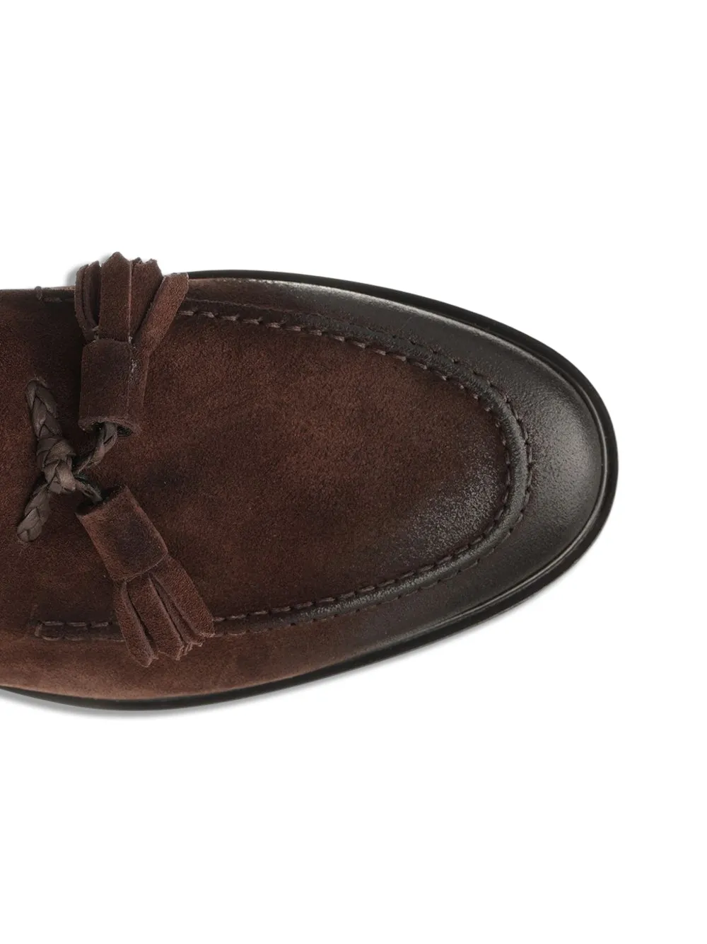 corvari tassel suede loafers Bruin