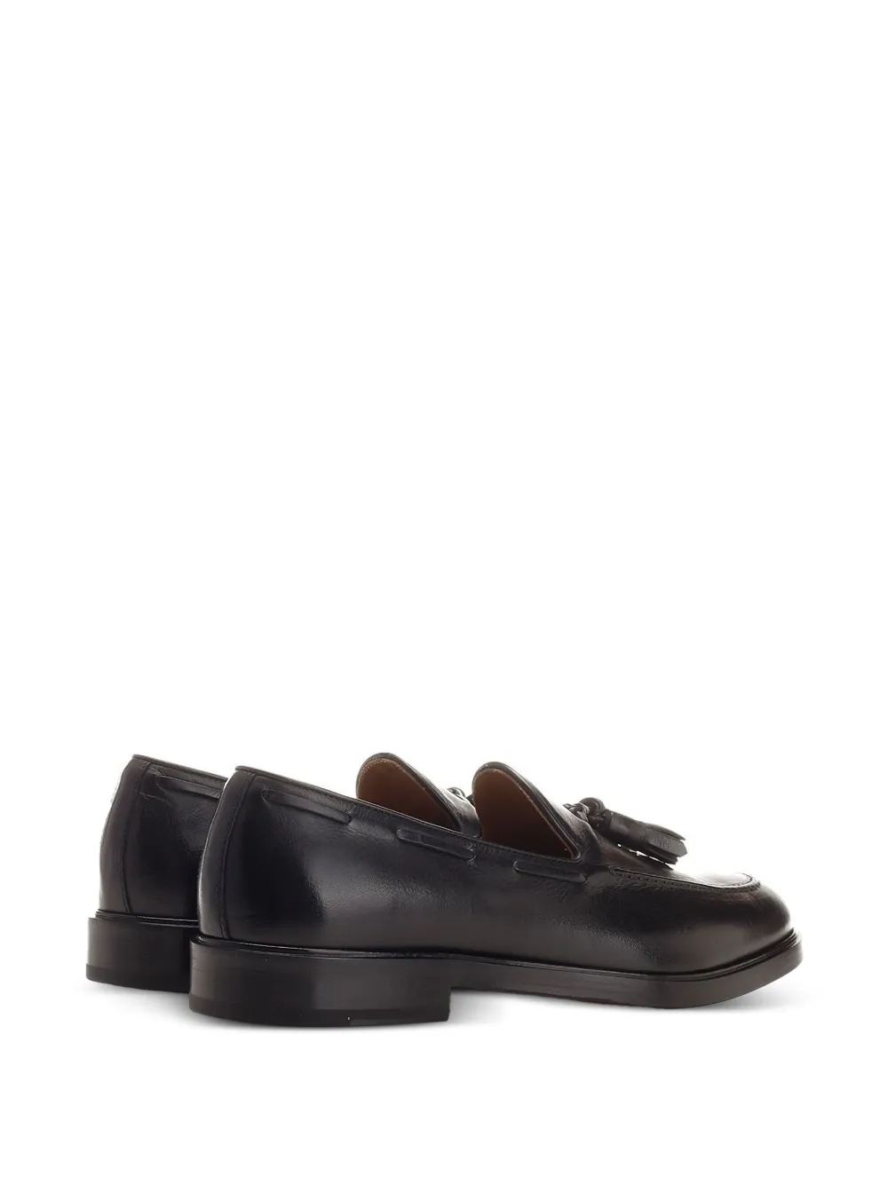 corvari tassel-detail boat shoes Zwart