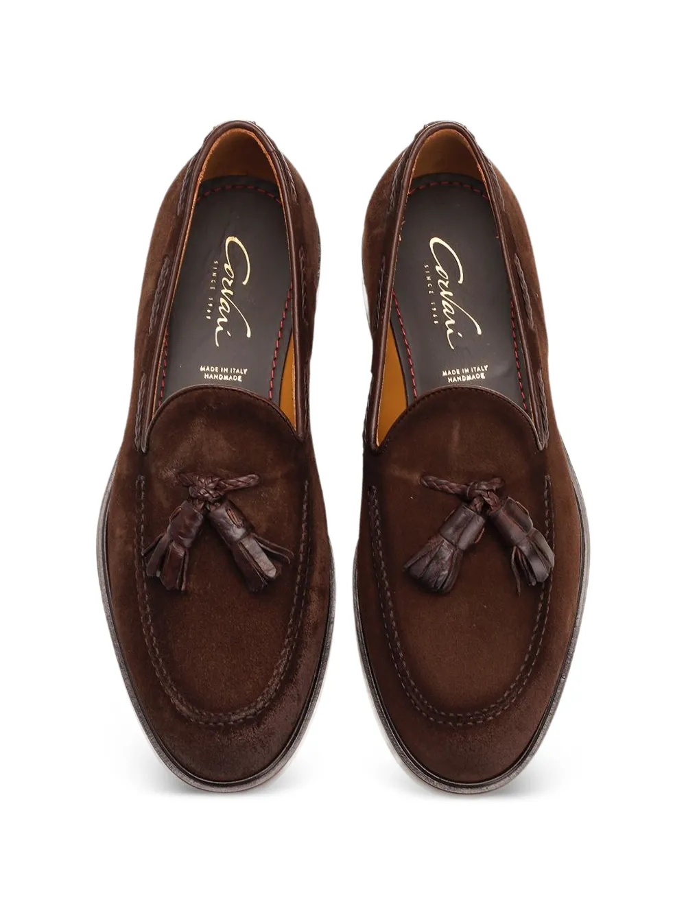 corvari tassel-detail suede loafers Bruin