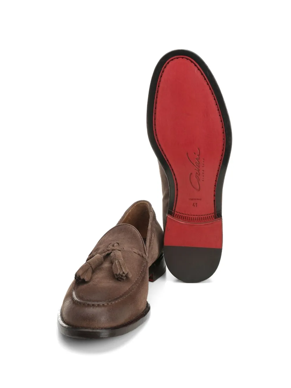 corvari tassel-detail suede boat shoes Bruin