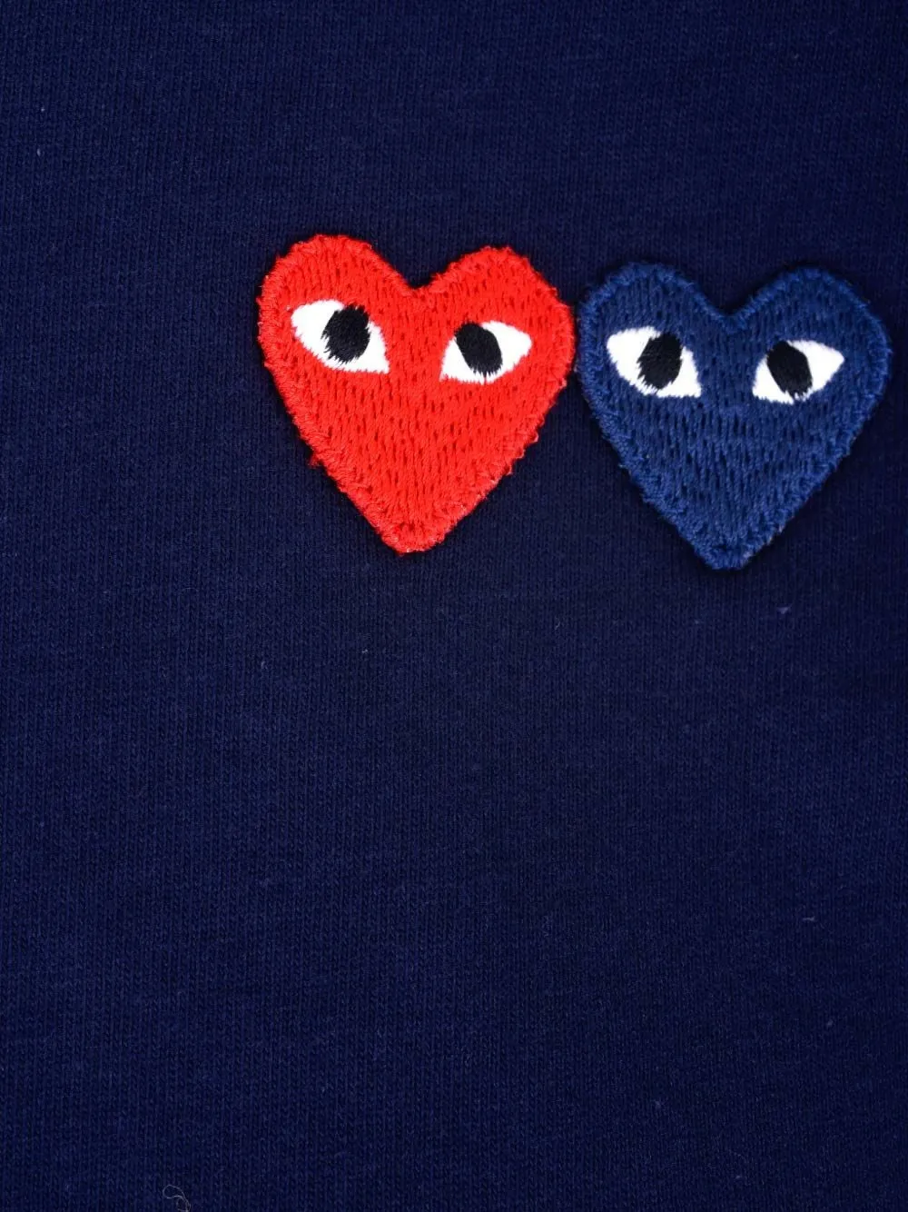 Comme Des Garçons Play T-shirt met hartpatch Blauw