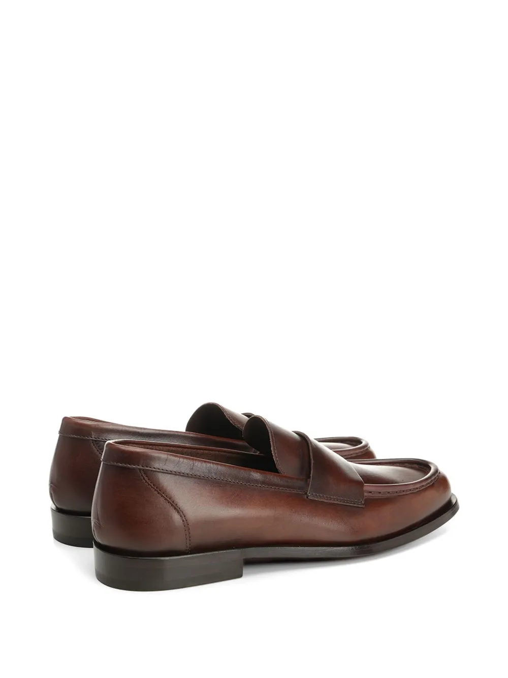 corvari leather loafer shoes Bruin