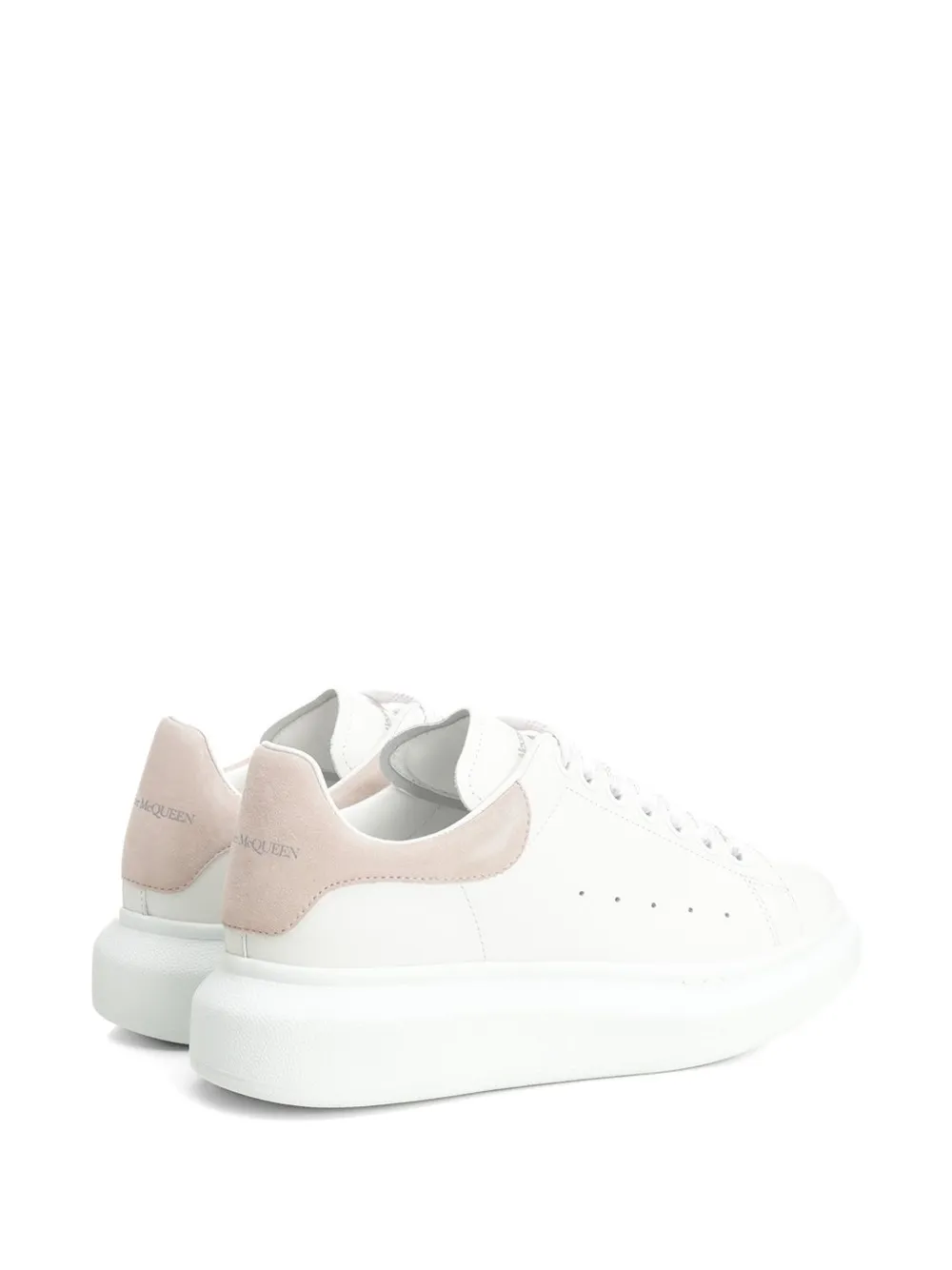 Alexander McQueen Oversized sneakers met suède afwerking Wit