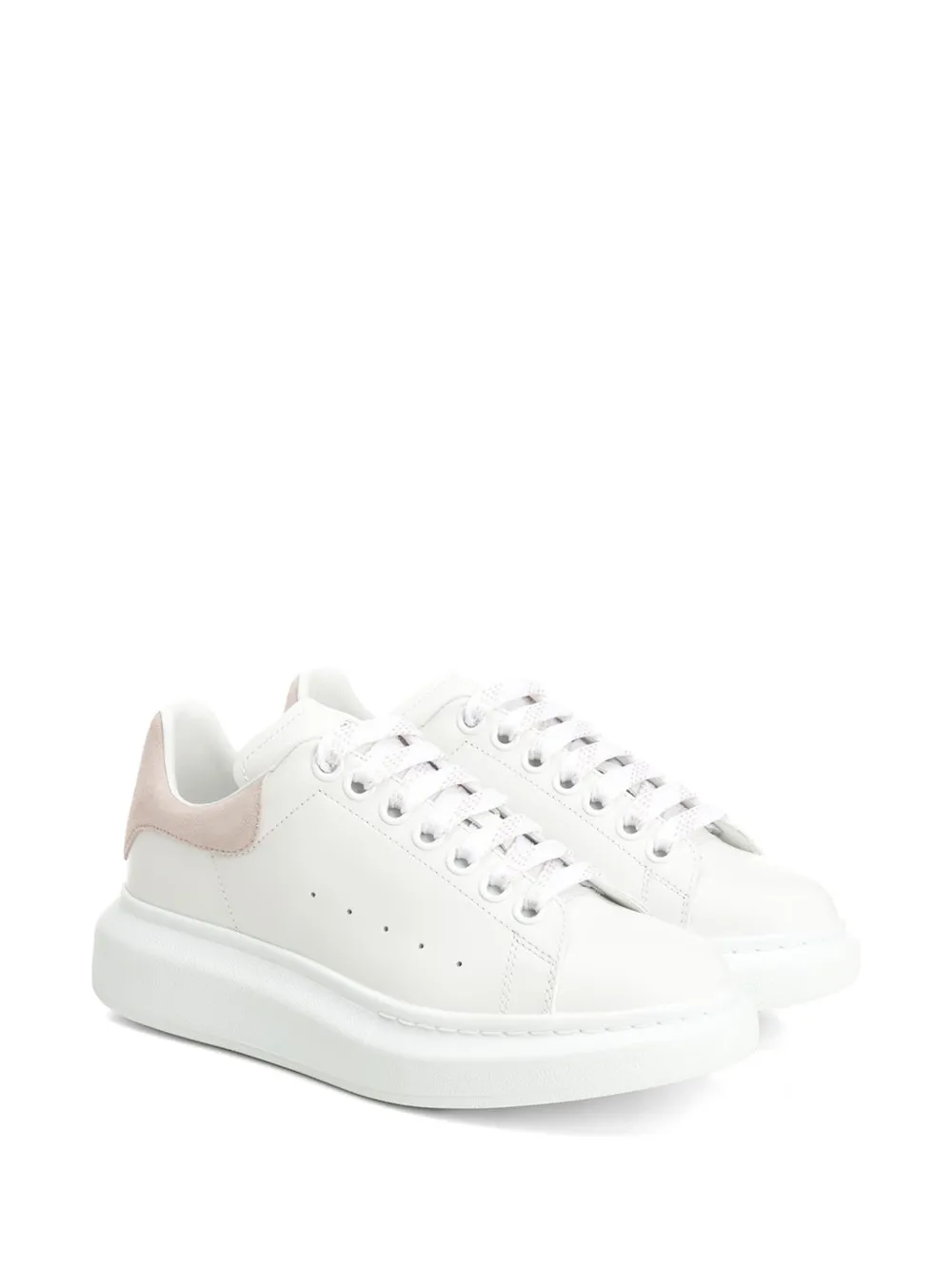 Alexander McQueen Oversized sneakers met suède afwerking Wit