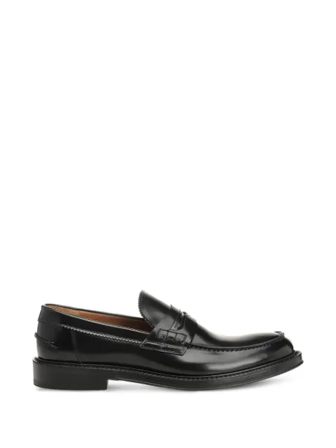 corvari brushed-leather loafers