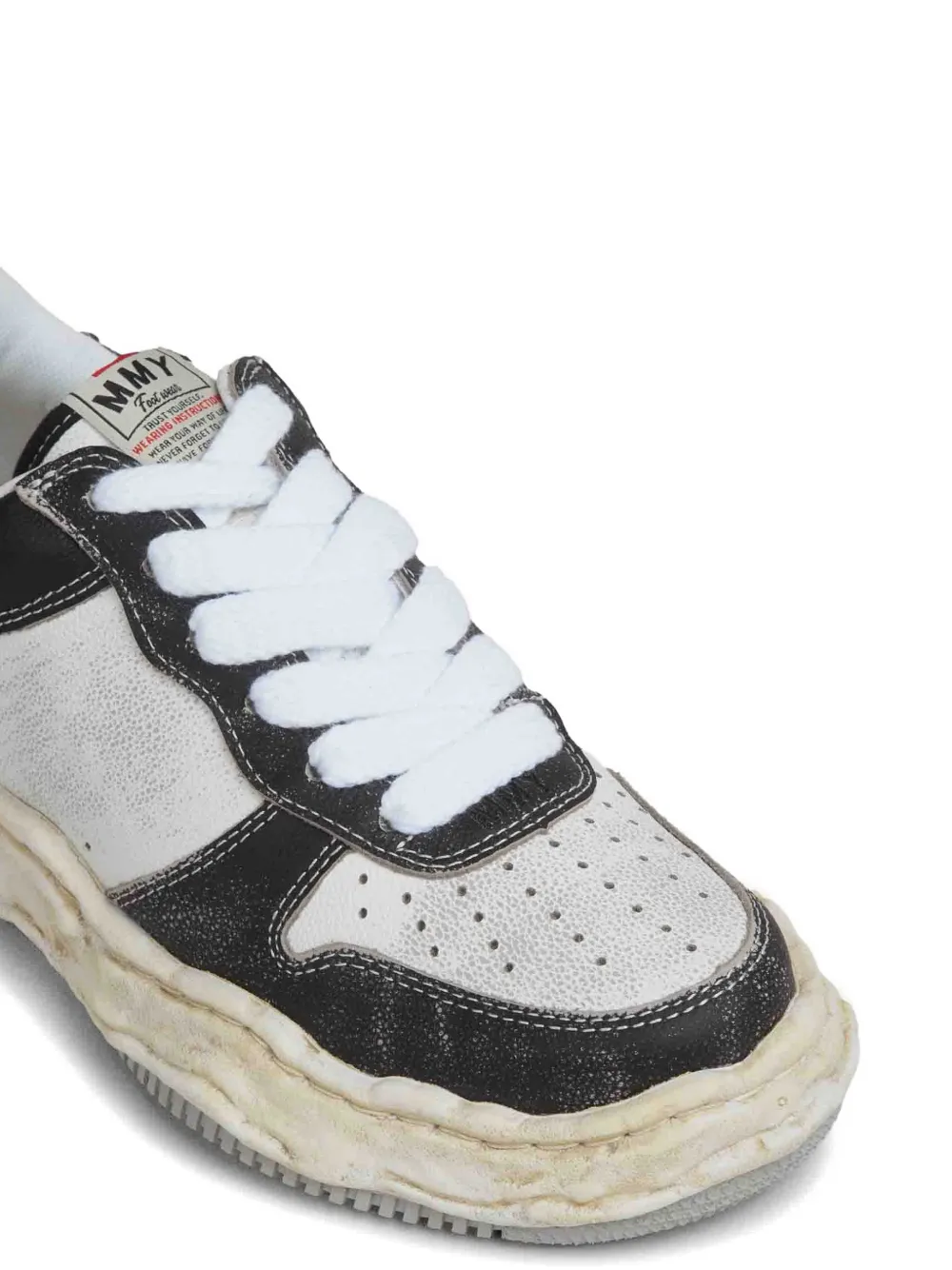 Maison MIHARA YASUHIRO Wayne OG irregular-sole sneakers Zwart