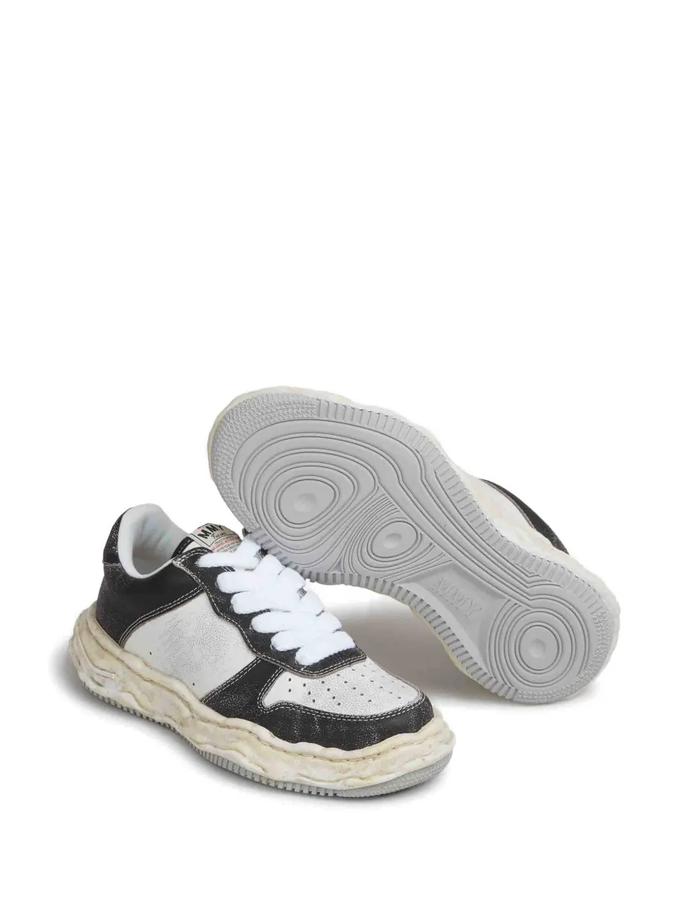 Maison MIHARA YASUHIRO Wayne OG irregular-sole sneakers Zwart