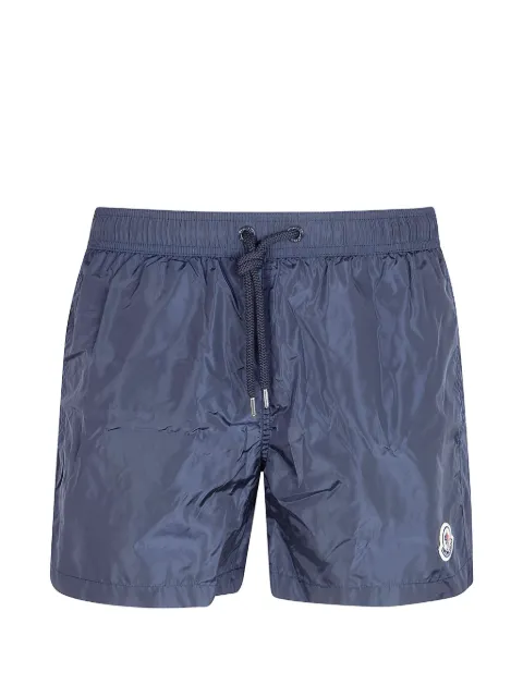 Moncler logo-patch drawstring swim shorts