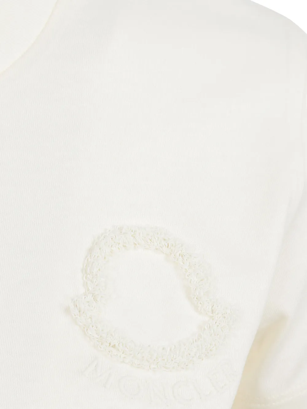 Moncler T-shirt met logopatch Beige